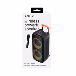 Celly PARTYSPEAKERWLM altoparlante portatile e per feste Altoparlante da festa Nero 40 W - Vista aggiuntiva 4