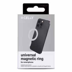 Celly MAGCADAPTERWH accessorio per smartphone e telefoni cellulari Anello magnetico - Vista aggiuntiva 3