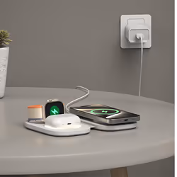 Celly MAGPOCKET3IN1WH Caricabatterie per dispositivi mobili Cuffie, Smartphone, Orologio intelligente Bianco USB Carica wireless Ricarica rapida Interno - Vista aggiuntiva 8