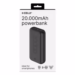 Celly PBE20000CBK batteria portatile Ioni di Litio 20000 mAh Nero - Vista aggiuntiva 4
