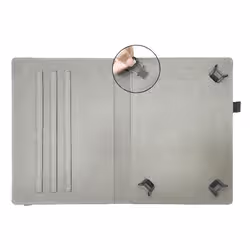 Celly UNIFOLIOTAB13GR custodia per tablet 33 cm (13") Custodia a libro Grigio - Vista aggiuntiva 3