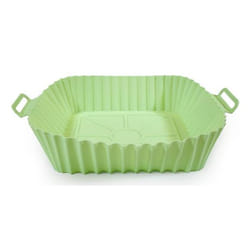 Muitomas Teglia in silicone per friggitrice ad aria verde salvia