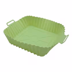 Muitomas Teglia in silicone per friggitrice ad aria verde salvia - Vista aggiuntiva 2