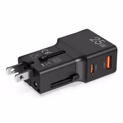 Celly MULTIPLUGSL25W Caricabatterie per dispositivi mobili Cuffie, Smartphone, Tablet Nero AC Ricarica rapida Interno - Vista aggiuntiva 2