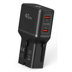 Celly MULTIPLUGSL45W Caricabatterie per dispositivi mobili Cuffie, Smartphone, Tablet Nero AC Ricarica rapida Interno