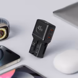 Celly MULTIPLUGSL45W Caricabatterie per dispositivi mobili Cuffie, Smartphone, Tablet Nero AC Ricarica rapida Interno - Vista aggiuntiva 6