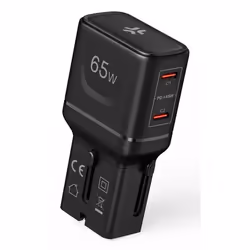 Celly MULTIPLUGSL65W Caricabatterie per dispositivi mobili Cuffie, Smartphone, Tablet Nero AC Ricarica rapida Interno - Vista aggiuntiva 3