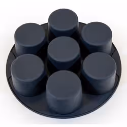Muitomas Stampo per muffin per friggitrice ad aria in silicone nero - Vista aggiuntiva 3