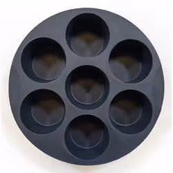 Muitomas Stampo per muffin per friggitrice ad aria in silicone nero - Vista aggiuntiva 4
