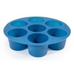 Muitomas Stampo per muffin per friggitrice ad aria in silicone blu ottanio