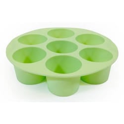 Muitomas Stampo per muffin in silicone per friggitrice ad aria verde salvia