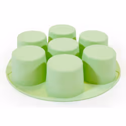 Muitomas Stampo per muffin in silicone per friggitrice ad aria verde salvia - Vista aggiuntiva 2