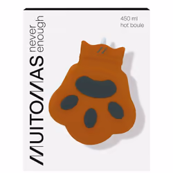 Muitomas HOTBOULEPAW borsa d'acqua calda 0,45 L Nero, Rosso bordeaux - Vista aggiuntiva 2