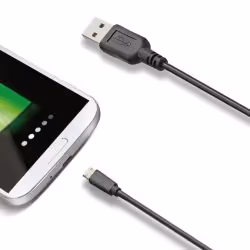 Celly USB - Micro USB, USB A, Micro-USB B, USB 2.0, Maschio/Maschio, Nero