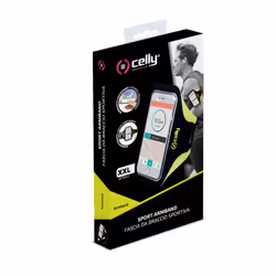 Celly Armband - Smartphone custodia per cellulare 6.5" Fascia da braccio Nero, Giallo - Vista aggiuntiva 4