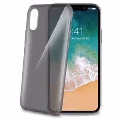 Celly GELSKIN900BK, Custodia sottile, Apple, 14,7 cm (5.8"), Nero, Trasparente