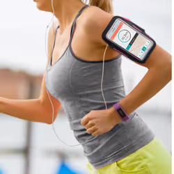 Celly Arm Band Nero, Rosa Neoprene