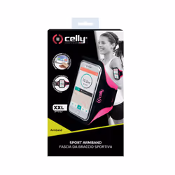 Celly Arm Band Nero, Rosa Neoprene