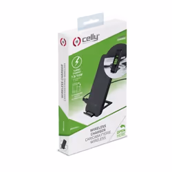 Celly WLFASTSTANDBK Caricabatterie per dispositivi mobili Smartphone Nero dC Carica wireless Interno - Vista aggiuntiva 5