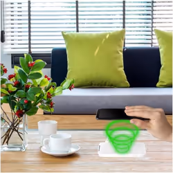 Celly WLFASTSTANDWH Caricabatterie per dispositivi mobili Smartphone Bianco USB Carica wireless Interno - Vista aggiuntiva 5