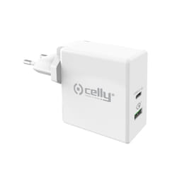 Celly TCUSBC30WWH Caricabatterie per dispositivi mobili Universale Bianco AC Ricarica rapida Interno
