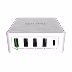 Celly PSUSBC60WWH Caricabatterie per dispositivi mobili Universale Bianco AC Ricarica rapida Interno - Vista aggiuntiva 2