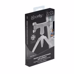 Celly CLICKNANOTRIWH treppiede Smartphone/fotocamera di azione 3 gamba/gambe Bianco - Vista aggiuntiva 6