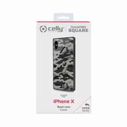 Celly DIAMOND SQUARE CAMO IPXS/X BK custodia per cellulare 5.8" Cover Nero, Mimetico - Vista aggiuntiva 4