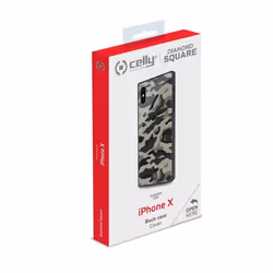 Celly DIAMOND SQUARE CAMO IPXS/X BK custodia per cellulare 5.8" Cover Nero, Mimetico - Vista aggiuntiva 5