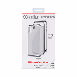 Celly Attraction custodia per cellulare 6.5" Cover Nero, Argento - Vista aggiuntiva 4