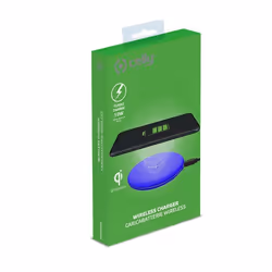 Celly WLFASTFEELBL Caricabatterie per dispositivi mobili Smartphone Blu USB Carica wireless Ricarica rapida Interno - Vista aggiuntiva 4