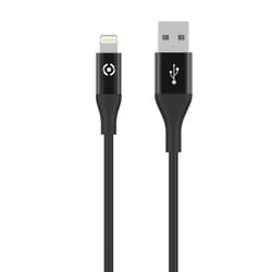 Celly USBLIGHTCOL3MBK cavo Lightning 3 m Nero