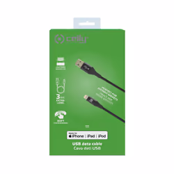 Celly USBLIGHTCOL3MBK cavo Lightning 3 m Nero - Vista aggiuntiva 4