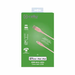 Celly USBLIGHTCOL3MPK cavo Lightning 3 m Rosa - Vista aggiuntiva 4