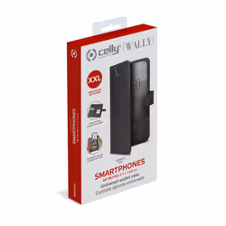 Celly Wally One XXL custodia per cellulare 14 cm (5.5") Custodia flip a libro Nero - Vista aggiuntiva 6