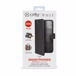 Celly Wally One XXXL custodia per cellulare 15,2 cm (6") Custodia flip a libro Nero - Vista aggiuntiva 5
