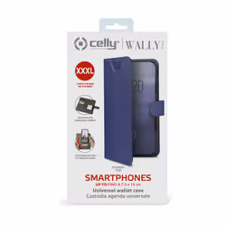 Celly Wally One XXXL custodia per cellulare 15,2 cm (6") Custodia flip a libro Blu - Vista aggiuntiva 5