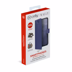 Celly Wally One XXXL custodia per cellulare 15,2 cm (6") Custodia flip a libro Blu - Vista aggiuntiva 6