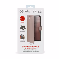 Celly Wally One XXXL custodia per cellulare 15,2 cm (6") Custodia flip a libro Rosa - Vista aggiuntiva 5