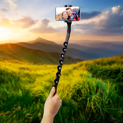 Celly Snake bastone per selfie Universale Nero - Vista aggiuntiva 4