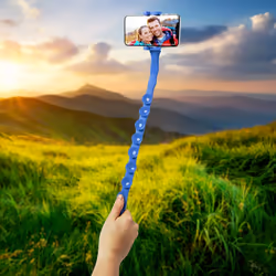 Celly Snake bastone per selfie Universale Blu - Vista aggiuntiva 4