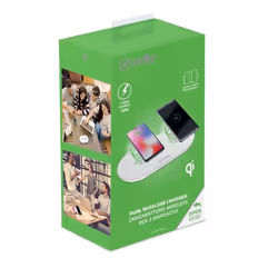 Celly WL2FASTPADWH Caricabatterie per dispositivi mobili Smartphone Bianco AC Interno - Vista aggiuntiva 7