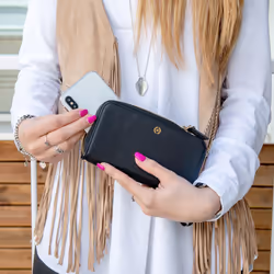 Celly VENEREBK custodia per cellulare 16,5 cm (6.5") Custodia a borsellino Nero - Vista aggiuntiva 4