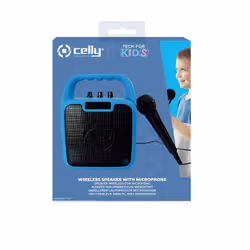 Celly KIDSPARTYBL altoparlante portatile e per feste Altoparlante portatile mono Nero, Blu 10 W - Vista aggiuntiva 7