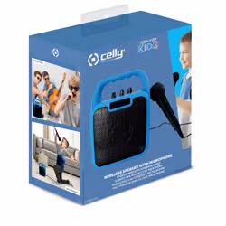 Celly KIDSPARTYBL altoparlante portatile e per feste Altoparlante portatile mono Nero, Blu 10 W - Vista aggiuntiva 8