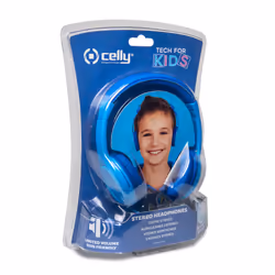 Celly KidsBeat Cuffie Cablato A Padiglione Blu - Vista aggiuntiva 7