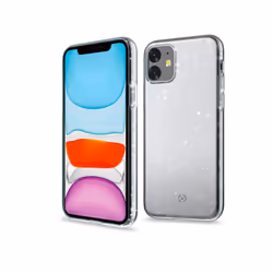 Celly Sparkle custodia per cellulare 6.1" Cover Trasparente, Bianco - Vista aggiuntiva 4