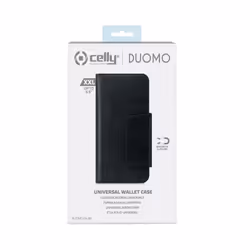 Celly Duomo XXL custodia per cellulare 16,5 cm (6.5") Custodia flip a libro Nero - Vista aggiuntiva 5