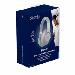 Celly ULTRABEAT ANC Auricolare Con cavo e senza cavo A Padiglione Musica e Chiamate Bluetooth Argento - Vista aggiuntiva 5