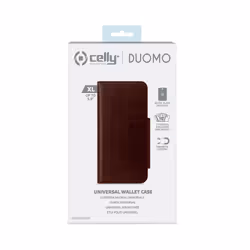 Celly Duomo custodia per cellulare 5.8" Custodia a borsellino Marrone - Vista aggiuntiva 5